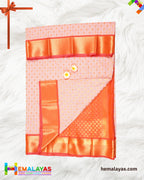 Pink & Red Koorvai Border Semi Silk Saree