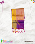 Royal Purple & Gold Kanchipuram Semi-Silk Saree