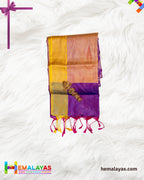 Royal Purple & Gold Kanchipuram Semi-Silk Saree