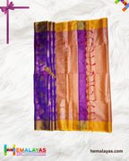 Royal Purple & Gold Kanchipuram Semi-Silk Saree