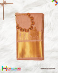 Onion Pink Semi Silk Pallaku Design Saree