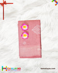 Pink Thread Work Semi Cotton Saree