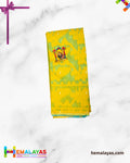 Sea Green Dhakai Jamdani Saree with Yellow Minakari Border