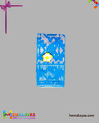 Bright Yellow Dhakai Jamdani Saree with Royal Blue Minakari Border