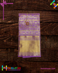 Lavender Purple Kanchipuram Mix Korvai Bridal Saree with Traditional Motif Border