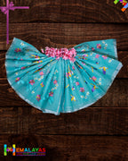 Teal Green Embroidered Kota Cotton Saree